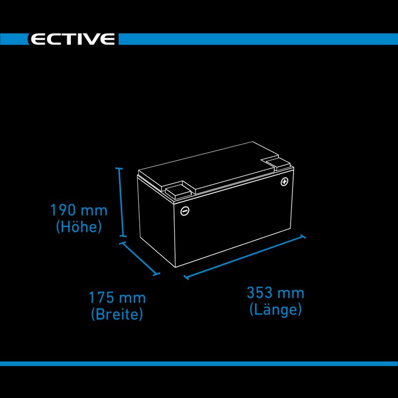 Ective Batteries LC 100 BT LFP LiFePO4 12.8V 100Ah